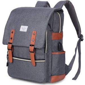 Modoker Vintage Laptop Bag with Charging P…